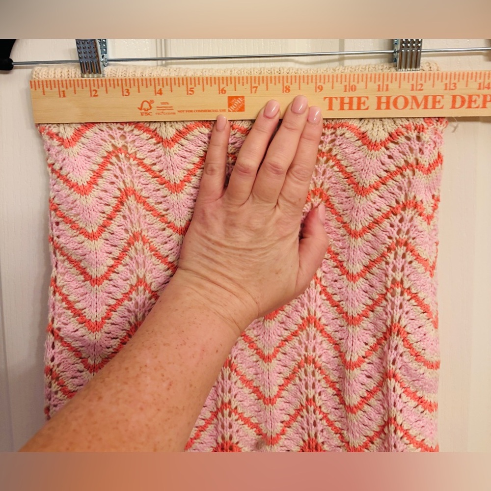 Freshman 1996 Pink Orange and White Cream Knit Two Piece Outfit Women’s XS - Picture 6 of 12